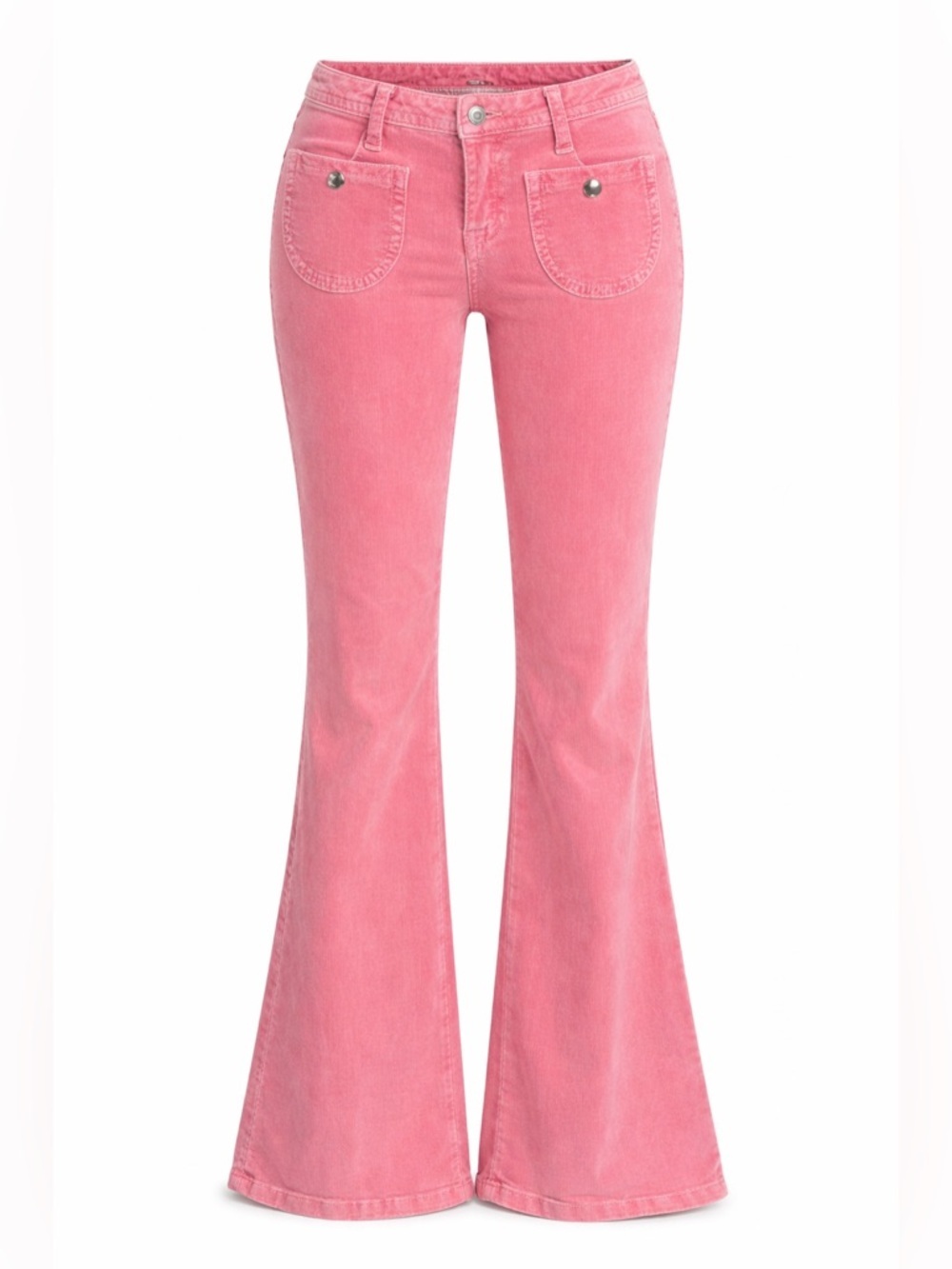 Hudson pink velvet flare pants, size 25